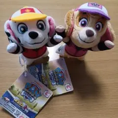 パウ・パトロール　ビッグトラックマスコット　ぬいぐるみ　マーシャル　スカイ