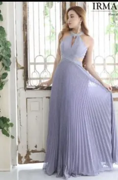 イルマIRMA ラメ ホルター ロングドレス Aライン - メルカリ
