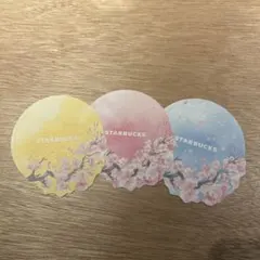 STARBUCKS 桜デザイン コースター 3枚セット