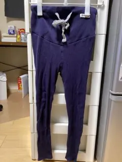 マタニティ リブ編みレギンス 2点セット