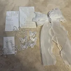 B R I D E M E ピアス+髪飾りセット