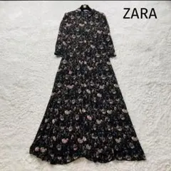 m*い様 ZARA 花柄ロングワンピース