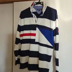 TOMMY HILFIGER 라거 셔츠 테두리 무늬 L