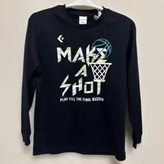 CONVERSE バスケットボール 長袖Tシャツ ネイビー