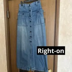 Right-on　デニムスカート　マキシ丈のサムネイル