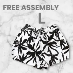 FREE ASSEMBLY フローラルプリント ショートパンツ L