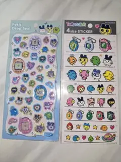 【2点セット】たまごっち プチドロップシール・4size STICKER