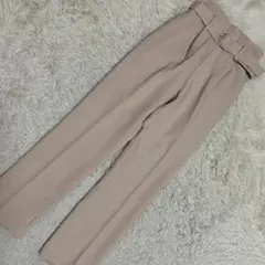 《美品》 Rady ハイウェストパンツ ベージュ S キレイめ オフィス 上品