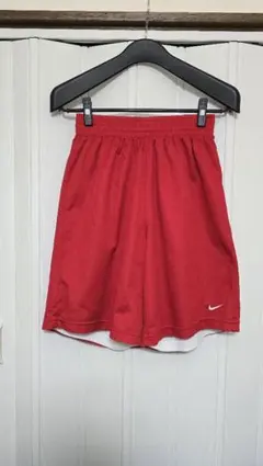 美品 00s NIKE バスパン L 赤 ナイキ 刺繍ロゴ ゲームパンツ Y2Kのサムネイル