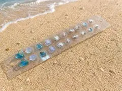 耳ツボジュエリー　20粒　♡夏ブルー系♡