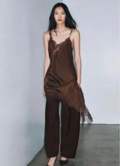 ZARA zw collection アシンメトリーレースワンピース
