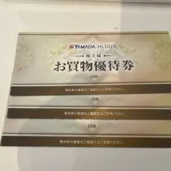 【15,000円分】ヤマダデンキ株主優待券