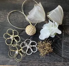 髪飾り　結婚式　成人式　卒業式　ウェディング　袴　和装　金