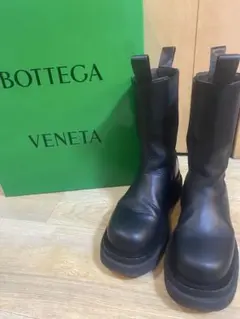 BOTTEGA VENETA ブラック サイドゴアブーツ38のサムネイル