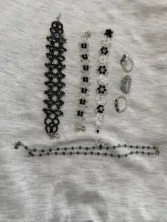 ハンドメイド ビーズ アクセサリー セット