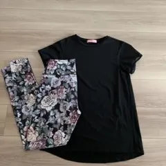 チャコット バレエ ヨガ ★Tシャツ＆レギンス★ ブラック Mサイズセット❣️