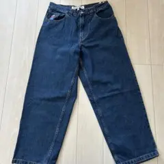 BIG BOY ワイドレッグデニムパンツ M ダークブルー