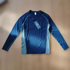 Sillictor スポーツ インナー シャツ レディース 長袖 紺 グレー L