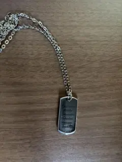 ドッグタグ ネックレス シルバーカラー