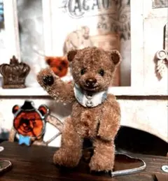 ⋆⑅˚₊ 再出品　イギリス ヴィンテージ テディベア アンティークベア　⋆⑅˚ h】アンティークベア アンティークテディベア イギリス - メルカリ