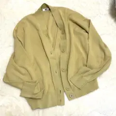 ユニクロU  カーディガン　ユニクロ　イエロー