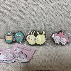 ちいかわ　サンリオキャラクターズ　なかよしラバーマスコット　3種セット