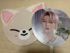 Stray Kids アイエン フォクシニー うちわカバー、うちわ2枚セット