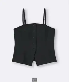 GU フロントボタンビスチェ ブラック XXL 新品未使用　試着1回のみ