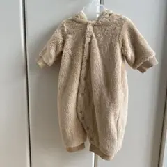 クマさん　モコモコロンパース　60サイズ　アウター
