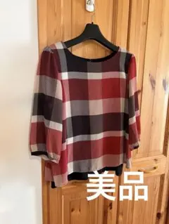 BLUE LABEL CRESTBRIDGE チェック柄ブラウス 36