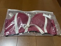 未使用品 COMFORT ロゴストラップ ブラジャー レッド 34/M