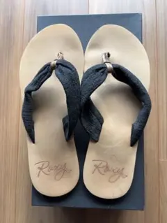 【新品未使用】ROXY ビーチサンダル ブラック24cmのサムネイル