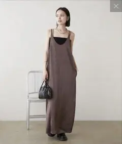 サテンキャミワンピース