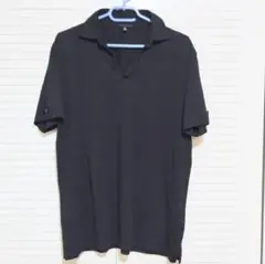 F47 UNIQLO スキッパーシャツ ブラック Lサイズのサムネイル