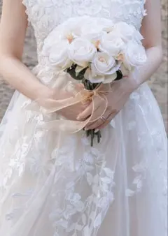 アーティフィシャルフラワー ＊ ウェディングブーケ 韓国 ブーケ クラッチブーケ