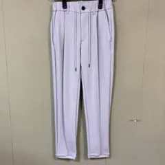 W37 wjk smart pin-tuck slacks メンズ スラックス