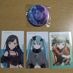 プロセカ　白石杏　初音ミク　缶バッジ　トレカ