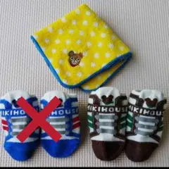 ミキハウス 靴下 ミニタオル 男の子 9 10