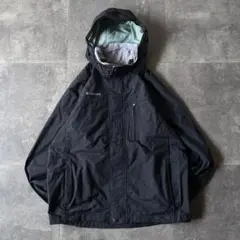 00s Columbia マウンテンパーカー 防水 黒 XL A637 フード