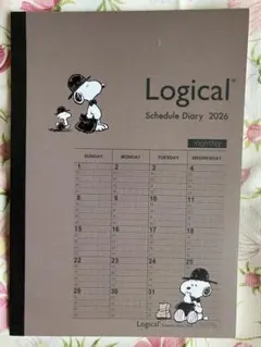 【2026年度版 スケジュール帳】 ロジカルダイアリー スヌーピー B6サイズ