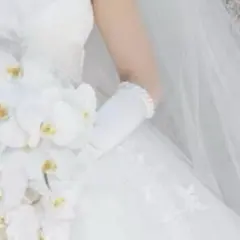 ウェディンググローブ　グローブ　オフホワイト　サテン　ロング丈　パール　結婚式