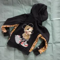 ベビド　パーカー ミッキー×ヒョウ柄 120