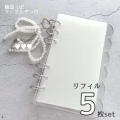 クリアバインダー クリア 雲 透明 韓国っぽ saving 家計簿 貯金 リボン