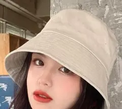 バケットハット 帽子 韓国 レディース　ベージュ