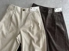 GU ジーユー パンツ コーデュロイバレルレッグパンツ
