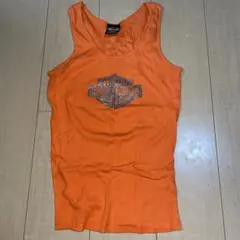 ハーレーダビッドソン タンクトップ XSオレンジ