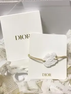 Dior ホワイトセラミックチャームブレスレット　ノベルティ　レア！開封済