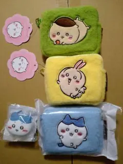 ちいかわ プライズまとめ売り ふわふわミニポーチ おかおミニシリコンポーチ