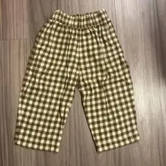organic zoo パンツ　チェック　2-3y
