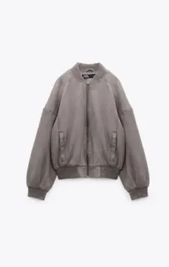 ☆ZARA☆ フェイクスエードボンバージャケット